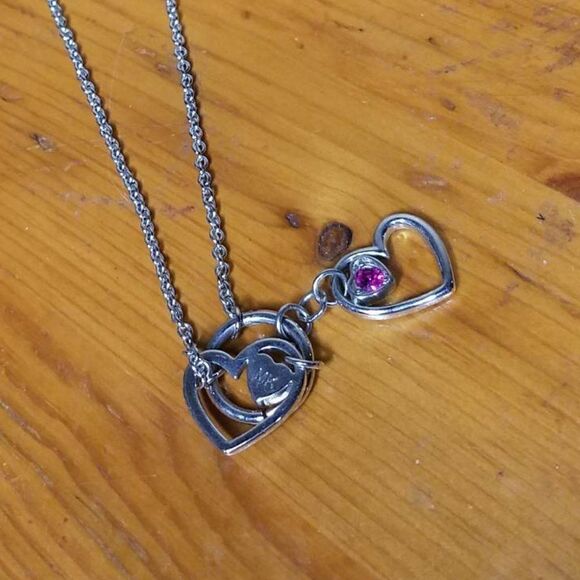 Michael Kors Gold Tone Hearts Necklace - Picture 4 of 9